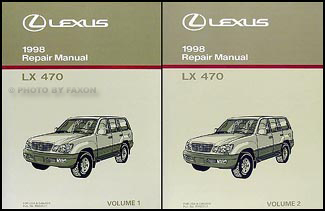 1998 Lexus LX 470 Repair Manual Original 2 Volume Set
