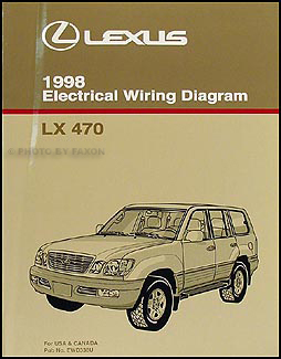 1998 Lexus LX 470 Wiring Diagram Manual Original