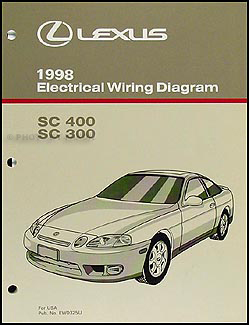 1998 Lexus SC 300/400 Wiring Diagram Manual Original
