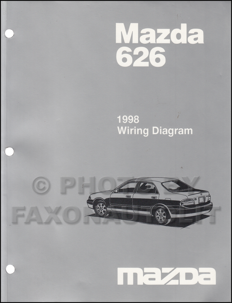 1998 Mazda 626 Wiring Diagram Manual Original