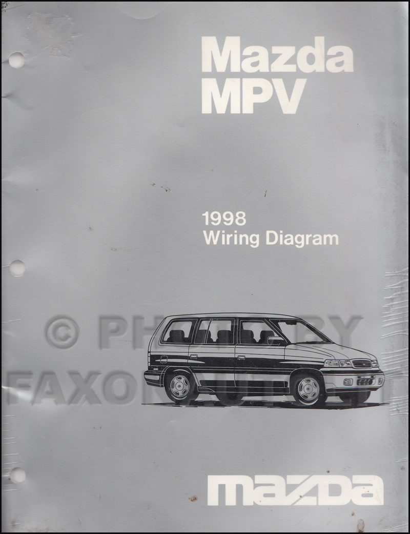 1998 Mazda MPV Wiring Diagram Manual Original
