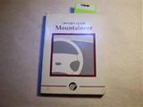 1998 Mercury Mountaineer Owner's Manual Original