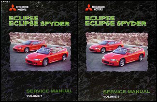 1998 Mitsubishi Eclipse/Eclipse Spyder Repair Manual Set Original