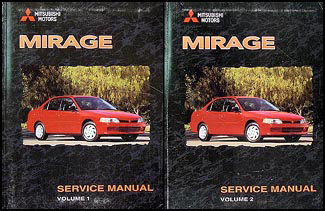 1998 Mitsubishi Mirage Repair Manual Set Original