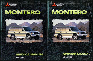 1998 Mitsubishi Montero Repair Manual Set Original