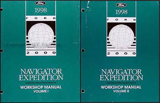1998 Ford Expedition and Lincoln Navigator Repair Shop Manual Set Original