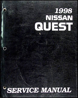 1998 Nissan Quest Van Repair Manual Original
