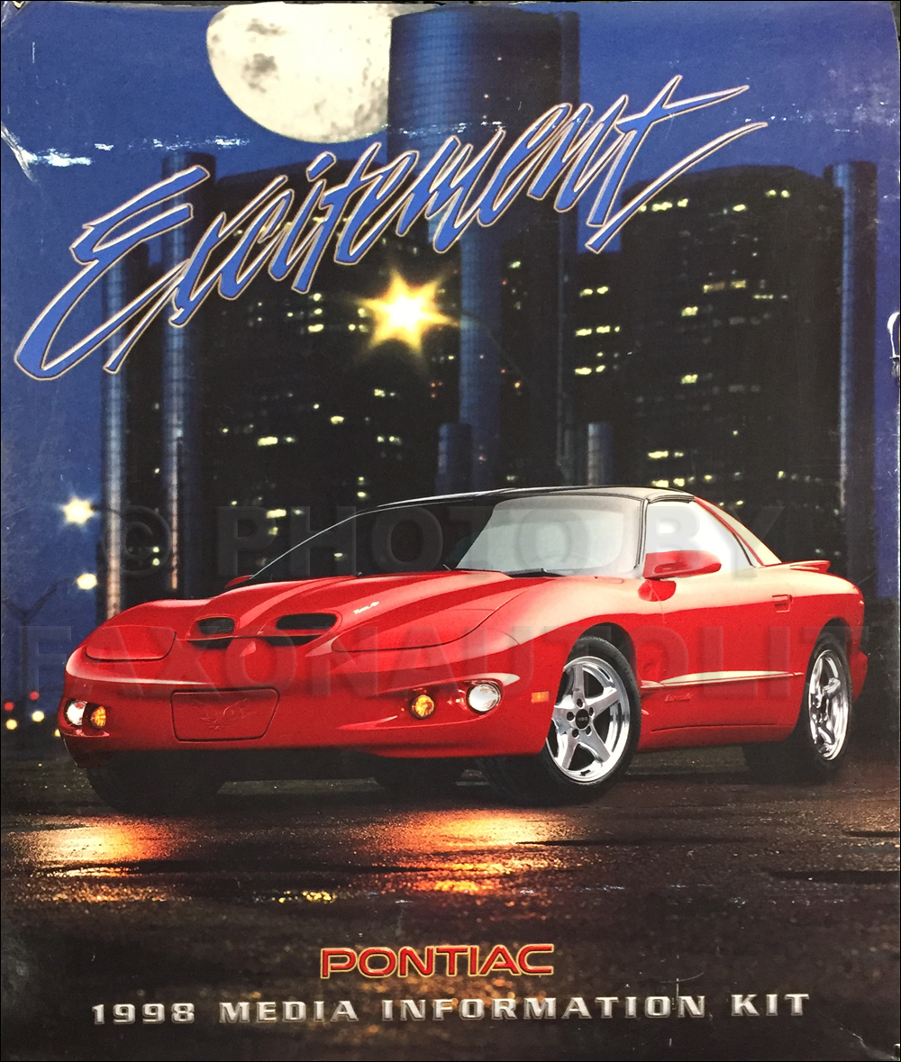 1998 Pontiac Press Kit Portfolio With Photos Original