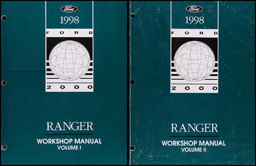 1998 Ford Ranger Repair Manual Original 2 Volume Set