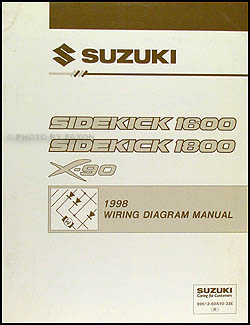 1998 Suzuki Sidekick 1600 and Sport 1800 X-90 Wiring Diagram Manual