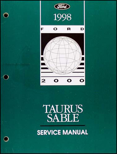 1998 Ford Taurus and Mercury Sable Shop Manual Original