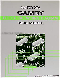 1998 Toyota Camry Wiring Diagram Manual Original