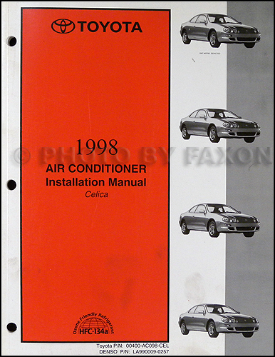 1998 Toyota Celica Air Conditioner Installation Manual Original