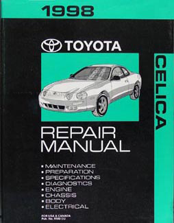 1998 Toyota Celica Repair Manual Original 