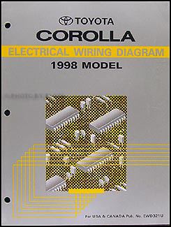 1998 Toyota Corolla Wiring Diagram Manual Original
