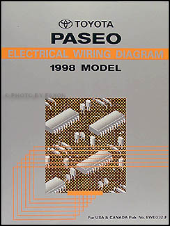 1998 Toyota Paseo Wiring Diagram Manual Original 