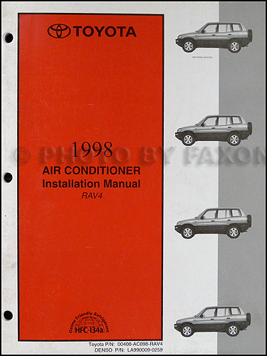 1998 Toyota RAV4 Air Conditioner Installation Manual Original