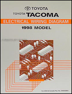 1998 Toyota Tacoma Pickup Wiring Diagram Manual Original