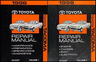 1998 Toyota Tacoma Repair Manual Original Set 