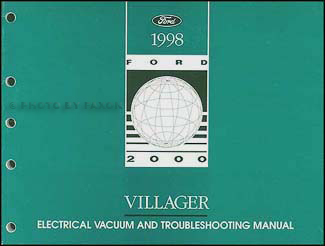 1998 Mercury Villager Electrical and Vacuum Troubleshooting Manual