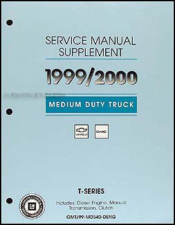 1999-2000 Chevy/GMC Duramax 7800 Diesel T-Series Shop Manual Original