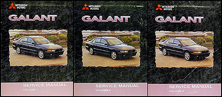 1999-2000 Mitsubishi Galant Repair Manual Set Original