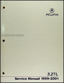1999-2001 Acura 3.2 TL Repair Manual Original 