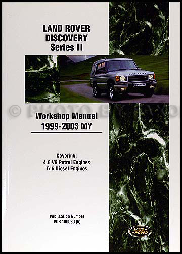 1999-2002 Land Rover Discovery Repair Manual Reprint 