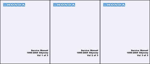 1999-2004 Honda Odyssey Repair Manual Original 