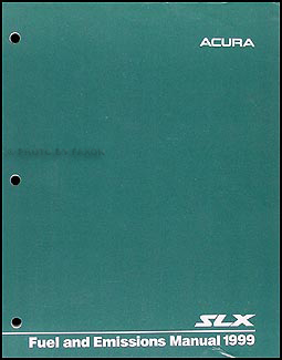 1999 Acura SLX Fuel and Emissions Manual Original