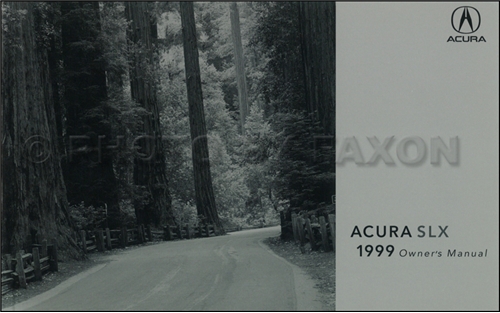 1999 Acura SLX Owners Manual Original