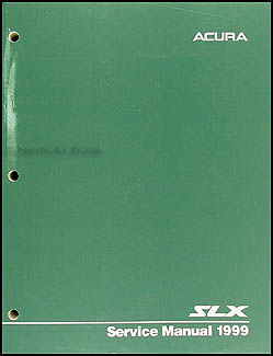 1999 Acura SLX Shop Manual Original 