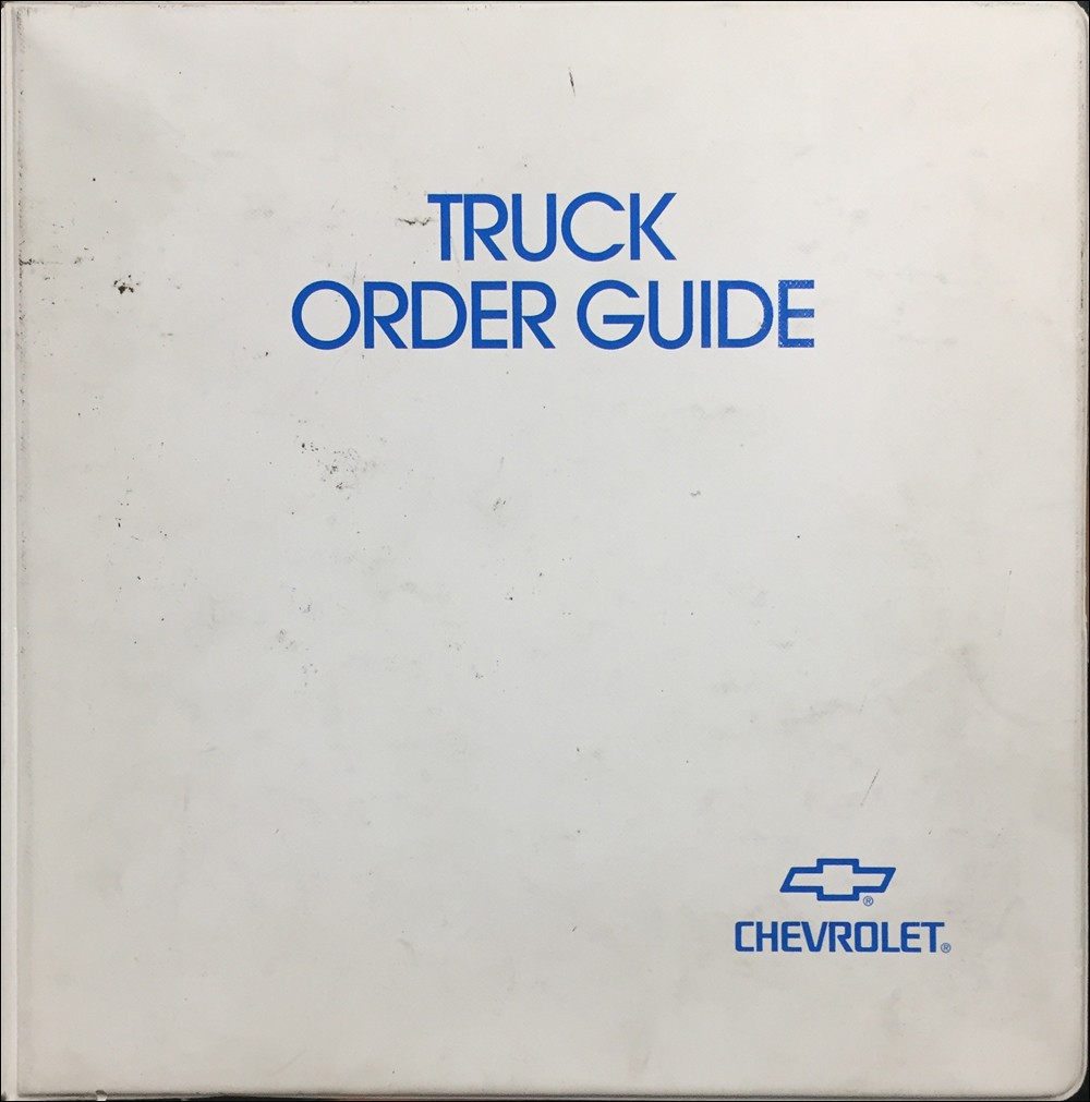 1999 Chevrolet Truck Order Guide Dealer Album Original