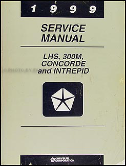 1999 Concorde, Intrepid, LHS, & 300M Shop Manual Original 