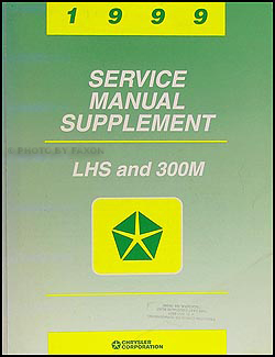 1999 Chrysler LHS & 300M Shop Manual Original Supplement 