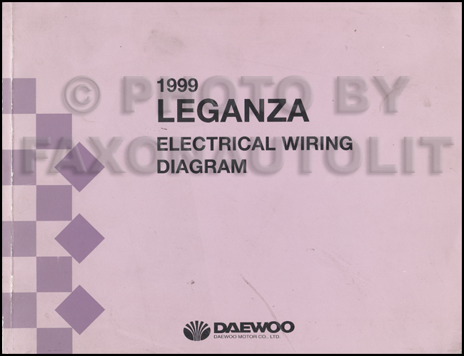 1999 Daewoo Leganza Wiring Diagram Manual Original