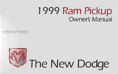 1999 Dodge Ram Pickup Truck Original Owner's Manual Gasoline models