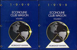 1999 Ford Econoline Van & Club Wagon Repair Shop Manual Set Original