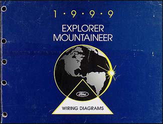 1999 Ford Explorer Mercury Mountaineer Wiring Diagram Manual Original