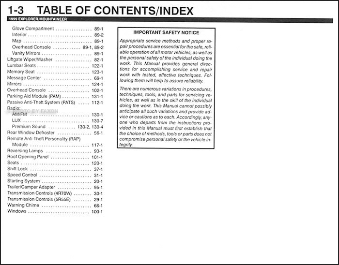 Table Of Contents Page 2