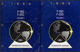 1999 Ford F-150 and F-250 under 8500 GVWR Repair Shop Manual Set Original