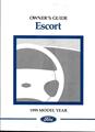1999 Ford Escort Owner's Manual Original