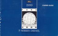 1999 Ford F-800 Diesel Truck Owner's Manual Original