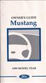 1999 Ford Mustang Owner's Manual Original