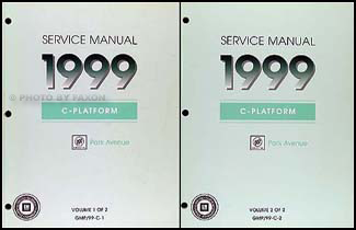 1999 Buick Park Avenue Repair Manual Original 2 Volume Set 