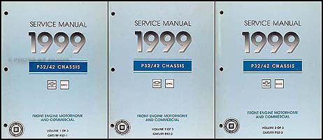 1999 P32 P42 Stepvan & Motorhome Chassis Repair Shop Manual Set Original