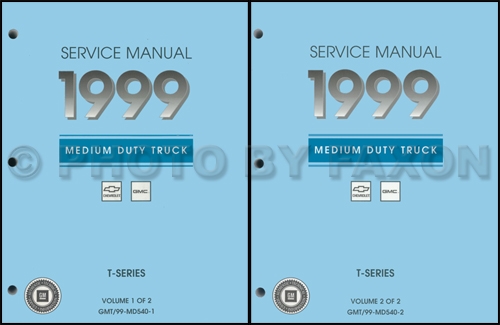 1999 T Series Tilt Cab Medium Duty Truck Repair Shop Manual Original Set