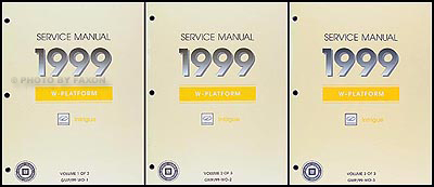 1999 Oldsmobile Intrigue Repair Manual Original 3 Volume Set 