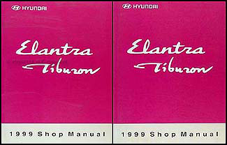 1999 Hyundai Elantra & Tiburon Shop Manual Original 
