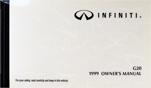 1999 Infiniti G20 Owner's Manual Original